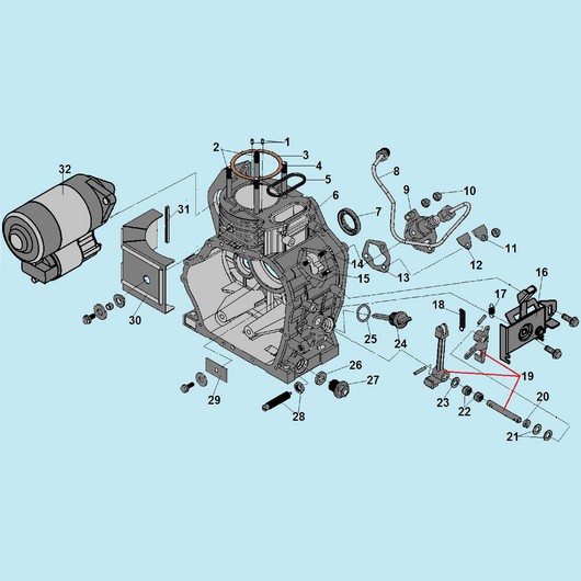 Картер и ТНВД Champion DG6501E-3